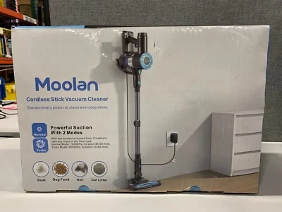 Moolan V1 Pro VC 601 Black Blue 2 Modes Cordless 6 In 1 Stick Vacuum Cleaner