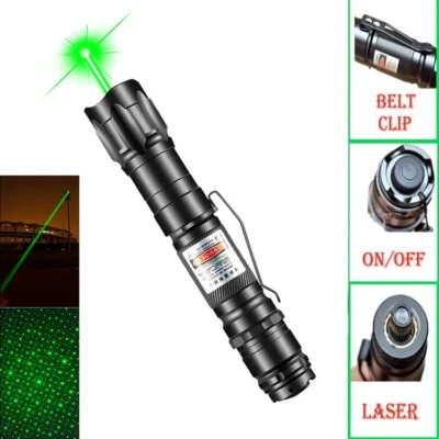 2000nm Laserpointer Beam Licht 4KM Blau Lazer Taschenlampe USB Wiederaufladbar - Bild 1 von 4