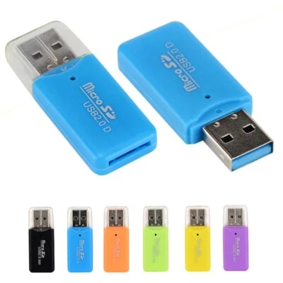 Kartenleser Micro Sd Speicherkarte Usb Karten Lesegerät Computer Laptop PC Z28 - Bild 1 von 4
