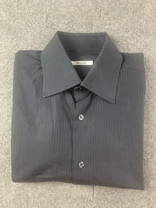 Pal Zileri Mens 100% Cotton Long Sleeve Dress Shirt Size 42-16.5 Black/Purple - Picture 1 of 8
