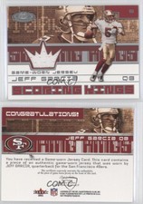 2001 Fleer Hot Prospects Scoring King Jerseys Jeff Garcia