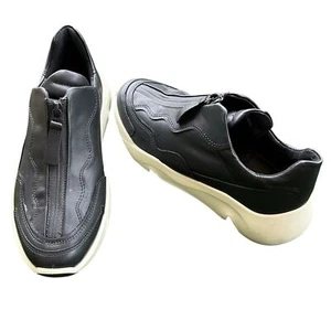 ECCO Women's Chunky Sneaker Black White Top Zip Shoe EU size 37 / US size 6-6.5 - Picture 1 of 8