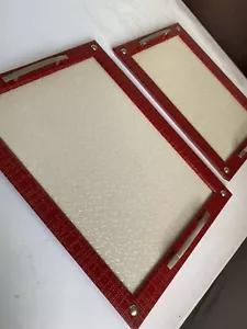 Dining Tray, Christmas Tray, Coffee Tray Leather Tray - Picture 1 of 10