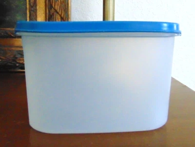 Tupperware Modular Mate #2 Oval Canister #1612-22 w/Blue Seal 1616-6 - Image 1 of 4