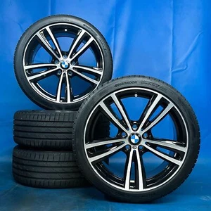 19 Zoll BMW 3er F30 F31 4er F32 F33 F36 Doppelspeiche M442 Sommerräder Original - Bild 1 von 5