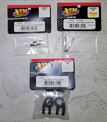 XTM Racing Mammoth ~ 3 Item ~ Parts Lot 149483, 149492, 149493 Hubs Turnbuckles - Image 1 of 4