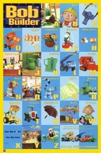 BOB THE BUILDER POSTER Alphabet RARE HOT NEW 24X36 - Picture 1 of 1