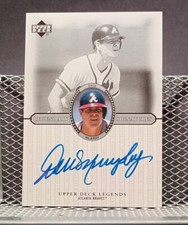 2000 UPPER DECK LEGENDARY SIGNATURES #S-DM DALE MURPHY AUTO ATLANTA BRAVES