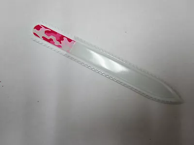 Mont Bleu,捷克水晶玻璃中号指甲锉 (5.5) (粉色迷彩) — 第 1/2 张图片