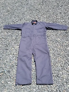 RedKap 1923 Men Twill Action Coverall Charcoal Grey Frnt/Back Pockets SIZE 48_RG - Picture 1 of 6