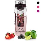 1000ml Fruit Infusing Infuser Water Bottle BPA Free Plastic Sports Detox Health