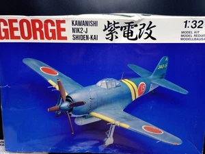 Swallow Model George Kawanishi N1K2-J Shiden-Kai 3202 1/32 NIB Model Kit - Picture 1 of 8