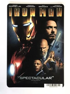 IRON MAN - Blockbuster Video Shelf Backer Card - NO MOVIE - 5 1/2” X 8” - Picture 1 of 1