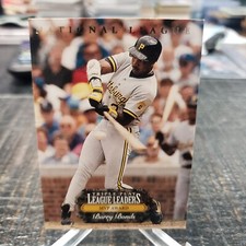 1993 Triple Play League Leaders Barry Bonds Dennis Eckersley # 1