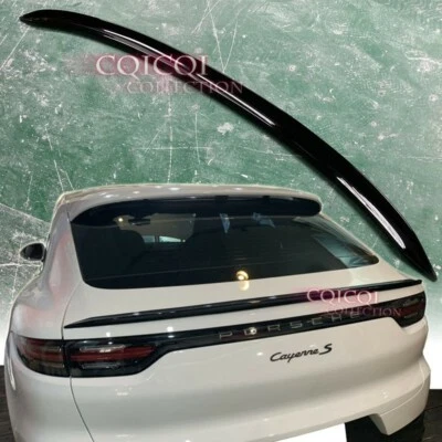 Painted Gloss Black trunk spoiler for 19~ Porsche Cayenne Coupe 959 9Y3 ◎ - Image 1 of 4