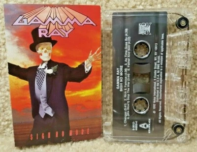 Vintage 1992 Cassette Tape Gamma Ray Sigh No More Noise International Foto 1 de 4