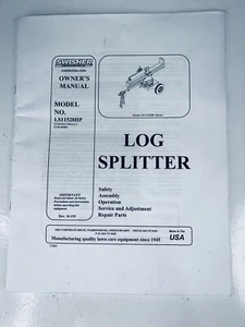 Swisher LS11528HP Log Splitter owners & maintenance & parts manual - Picture 1 of 3