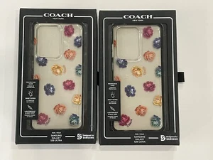 2X Coach Protective Case for Galaxy S20 Ultra 5G - Dreamy Peony Clear/Rainbow - Bild 1 von 2