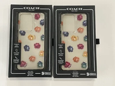 2X Coach Protective Case for Galaxy S20 Ultra 5G - Dreamy Peony Clear/Rainbow - Image 1 of 2