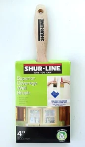 Cepillo de pintura con mango de madera Shur-Line 55538 Premium de 4" - Imagen 1 de 2