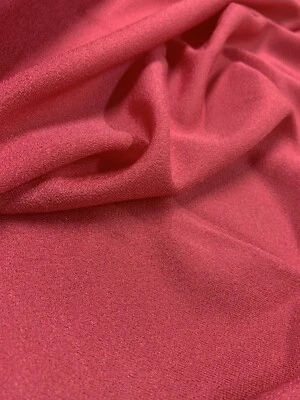BEAUTIFUL PINK STRETCH POLYESTER CREPE DRESS FABRIC : 140CM WIDE : #OEP2 - Image 1 of 4
