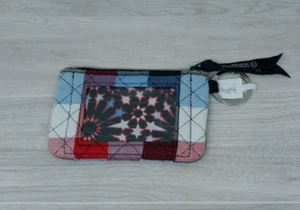 Vera Bradley Patriotic Plaid Zip ID Case - Picture 1 of 7