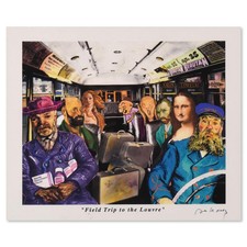 Nelson De La Nuez Field Trip to the Louvre AP Limited Edition #'d HAND SIGNED