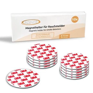 10x Soporte magnético 70mm para detector de humo detector de incendios fijación magnética - Imagen 1 de 7