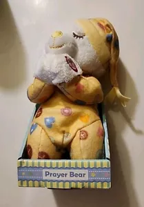 NEW Praying Bear Recite Bedtime Prayer Now I Lay Me Down to Sleep Plush Yellow. - Picture 1 of 4