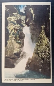 Undated Canada Postcard-Twin Pool Falls, Johnson Canyon Unused - Bild 1 von 2
