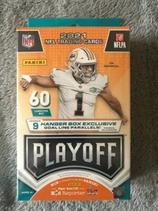 2021 Panini NFL PLAYOFF Football Trading Cards Hanger Box Factory Sealed - Picture 1 of 2