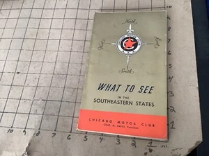 AAA: What to See:  Southeastern States, 1955-56 Travel Guide - Picture 1 of 10