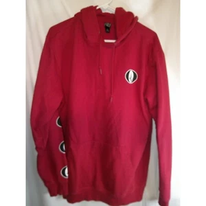 Volcom Hoodie Pullover Graphic Logo Skateboarding Red Mens Size Medium - Picture 1 of 3