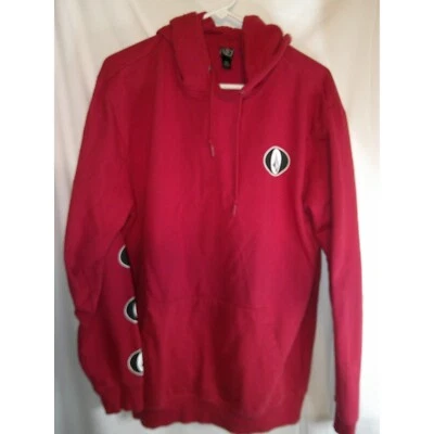 Volcom Hoodie Pullover Graphic Logo Skateboarding Red Mens Size Medium - Image 1 of 3