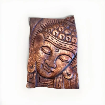 Caja rompecabezas Buda sereno cara de Buda Buda misterioso talla de madera baratija oculta Foto 1 de 4