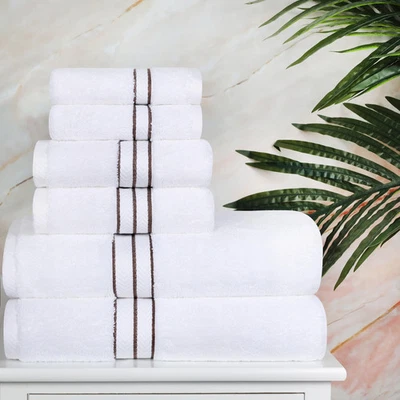 Turkish Cotton 6 Piece Absorbent Heavyweight Towel Set by - Image 1 of 4