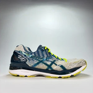 Asics Gel Nimbus 18 blau grau Laufschuhe Turnschuhe T601N Herren Größe 14 EE - Bild 1 von 10