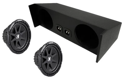 Kicker Jeep Wrangler YJ y TJ 87-06 43C104 10" Sub y JEEP2X10RL Doble 10" Subcaja Foto 1 de 2