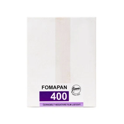 Fompan 400 Action 9x12cm Película Plana 50 Hoja S/W B/W en Blanco y Negro - Imagen 1 de 2