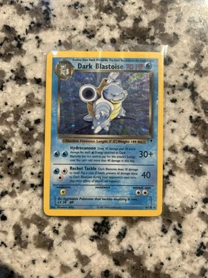 JCC Pokémon Dark Blastoise Holo Carta Rara 4/110 De Colección WOTC Foto 1 de 2