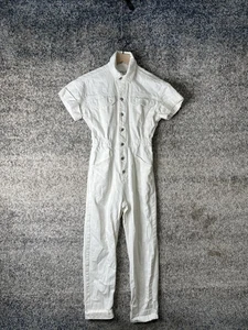 Free People We The Free Jumpsuit Womens XS White Button Front Utility OB1244404 - Picture 1 of 8