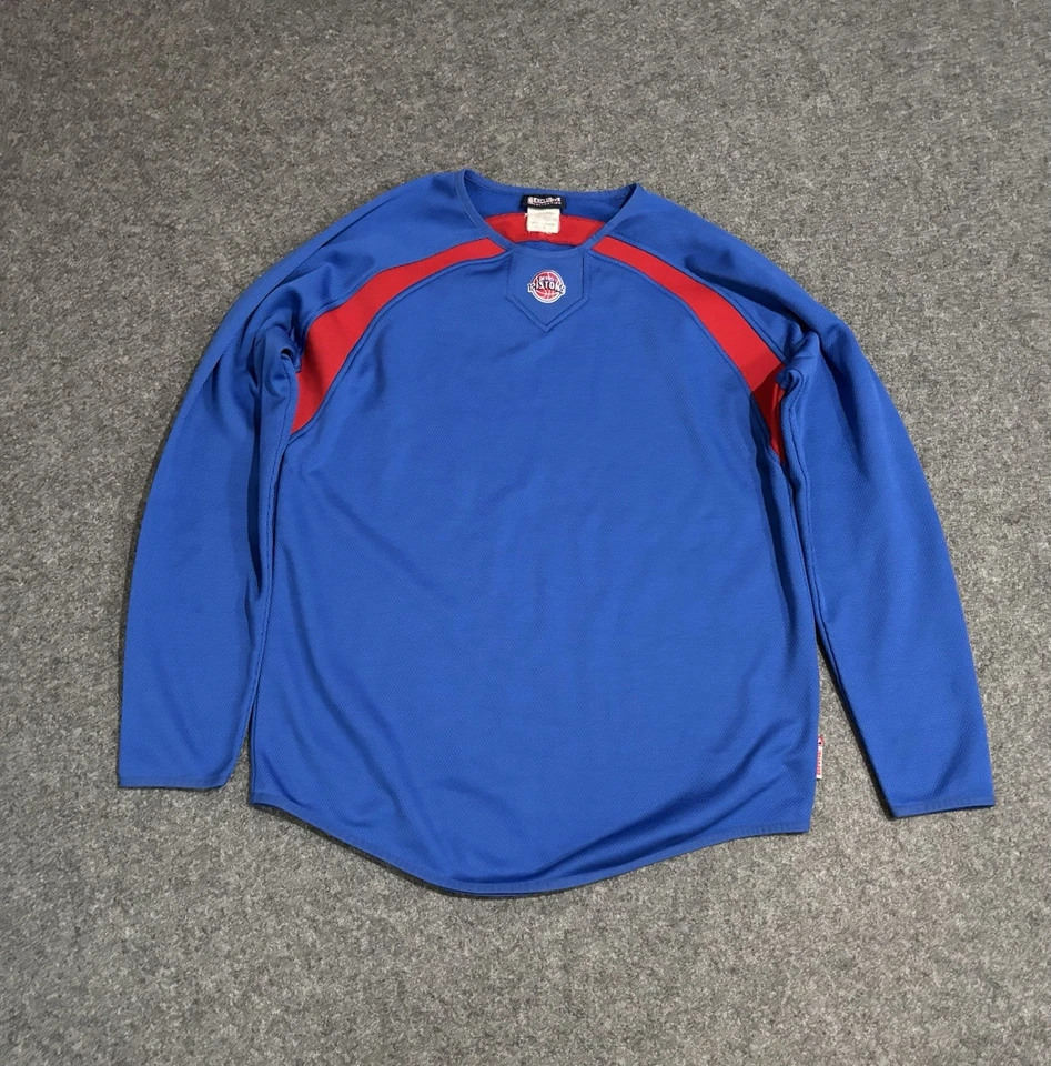 Suéter polar base térmica auténtico de los Detroit Pistons de la NBA talla M Foto 1 de 4