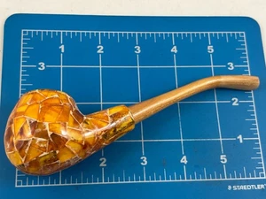 Judd's Very Nice UNSMOKED Unique Custom Made Glass Tile Pipe - Picture 1 of 6