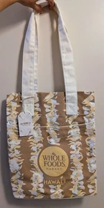Whole Foods Plumeria Lei Hawaii Exclusive Large Hydro Tote Bag - Picture 1 of 9