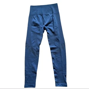 Leggings de compresión azules para correr con control de barriga pequeños para niña - Imagen 1 de 3