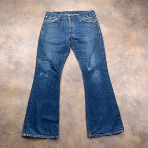 Vintage LEVI'S 516 Bootcut Jeans Mens (36 Inch Waist) (32 Inch Leg) Regular Blue - Picture 1 of 15