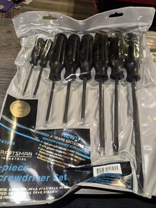 Sears Craftsman Industrial USA Nos 8pc Screwdriver Set 41904 Read Notes Black  - Picture 1 of 15