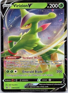 Virizion V SWSH295 SWSH: Sword & Shield Promo Cards - Picture 1 of 2