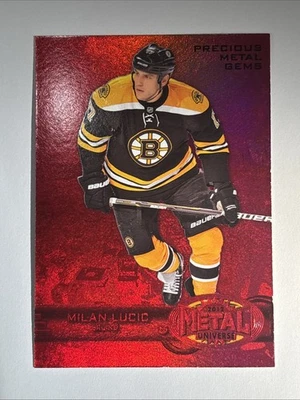2012-13 Metal Precious Metal Gems Ruby #46 Milan Lucic 007/100 Bruins!! - Image 1 of 3