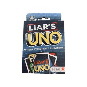 LIAR'S UNO Card Game "Trust No One" NEW. Mattel. Bluff. Strategy. NIB. 2025 - Picture 1 of 2